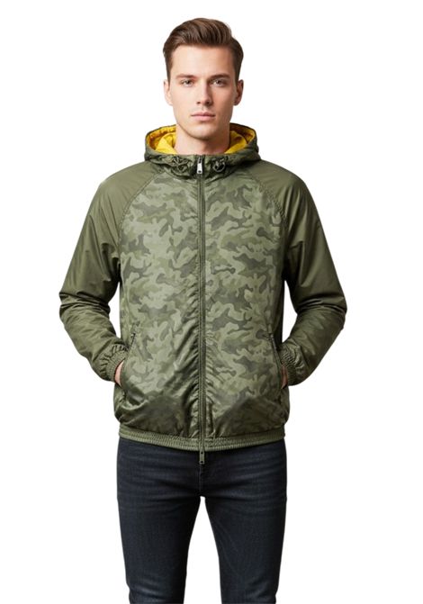 Giubbino reversibile con cappuccio e cerniera EMPORIO ARMANI | Giubbotti | E9.3Z1B88.1NSKZ02240